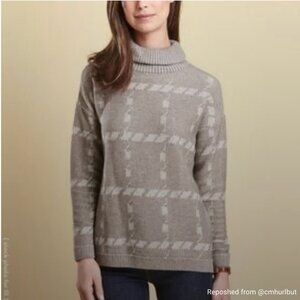 Barbour Glen Knit Merino Turtleneck Sweater, size XS/S